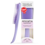 Tangle Teezer Naturally Curly Ultimate Detangler Hairbrush for 3C-4C Curly Coily Hair - Two-Tiered Teeth Define Curls & Reduce Frizz - Purple Passion