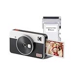 Kodak Mini Shot 2 Retro Portable Wireless Instant Camera & Photo Printer, Compatible with iOS & Android and Bluetooth Devices, Real Photo (2.1x3.4) 4Pass Technology - White