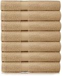 COTTON CRAFT Simplicity Bath Towels Set -7 Pack- 27x52-100% Cotton Bath Towel - Lightweight Absorbent Soft Easy Care Quick Dry Everyday Luxury Hotel Spa Gym Shower Beach Pool Camp Travel Dorm - Linen