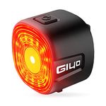 NIUAWASA Smart Rear Bike Lights - Brake Sensing Auto On/Off Bike Tail Light USB Rechargeable IP66 Waterproof 6 Modes LED Bicycle Back Red Light Night Warning Cycling Safety