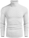 COOFANDY Men's Slim Fit Turtleneck 