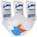 Premier Healthcare Procedure First Aid Accident Emergency Sterile Woundcare Pack - Triple Pack