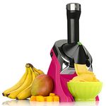 Yonanas 988HP Deluxe Vegan Non-Dairy Frozen Fruit Soft Serve Dessert Maker, BPA Free, Includes 75 Recipes, 200-Watts, Pink