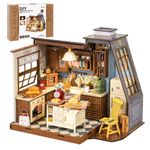Rolife DIY Miniature House Kit for Adults, Mini Wooden Dollhouse Kit, Tiny House Diorama Building Kits-Birthday Christmas Craft Hobbies Gift for Teens Kids (Baking Kitchen)