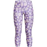 Under Armour Girls HeatGear Armour Printed Ankle Crop, Planet Purple (577)/Halo Gray, X-Large