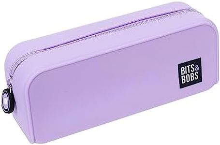 Grafoplás | Estuche de Silicona Lavanda Pastel | 20x7,5x7,5cm | Tacto Suave | Flexible | Resistente al Agua | bits&Bobs Pop Up Design | Colores Pastel