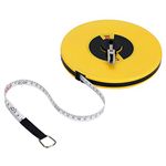 Aramox Tape Measure, 50 Meters Flexible Fibreglass Measuring Tape, Double Face Inch Metric for Land Yard Distance Measurement and Construction Work