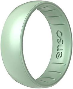 Enso Rings Classic Legend Silicone Ring - Made in The USA - an Ultra Comfortable, Breathable, and Safe Silicone Ring - Men's and Women's Silicone Wedding Ring (Medusa, 13)