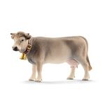 Schleich Farm World, Realistic Farm Animal Toys for Kids and Toddlers, Branuvieh Cow Toy Figurine, Ages 3+