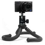 EVO Gimbals GS-Flex Mini Flexible Leg Tripod for DSLR & Mirrorless Cameras up to 3Kg | Includes Rugged CNC Aluminum 360 Swivel Ball Head