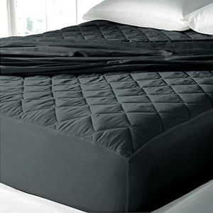 Cloth Fusion 100% Cotton Quilted Waterproof Mattress Protector King Size, 250 GSM Bed Protector, Breathable and Hypoallergenic, Leak-Proof, Fitted Bed Cover, 210 TC (72"x72" inches, Grey)