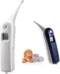 Pet Thermometer Dog Thermometer, Fast Digital Veterinary Thermometer, Pet Thermometer for Dogs, Cats, Horse,Cattle, Pigs,Birds, Sheep.C/F Switchable (battery included)(White)