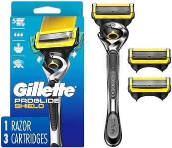 Fusion Gillette Proshield Mens Razor Handle + 3 Blade Refills