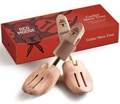 RED MOOSE Cedar Shoe Trees Pair - Full Toe Smooth Wooden Shoe & Boot Trees for Men - 100% Cedar Shoe Insert - Made in USA, Cedar, XX-Large