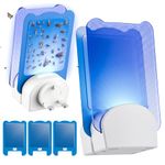 Fly Trap Plug-In UV Indoor | Fruit Fly, Fungus Gnat & Other Flying Insect Catcher, Non-Toxic Odourless, Safe for Home, Kitchen, Kids & Pets (1 Device + 3 Refill Pads)
