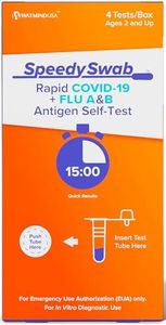 SpeedySwab COVID-19 & Flu Test Kit (1 or 4 Tests) – Rapid Antigen Self-Test for Fast, Accurate Results at Home – Easy and Reliable Testing Solution