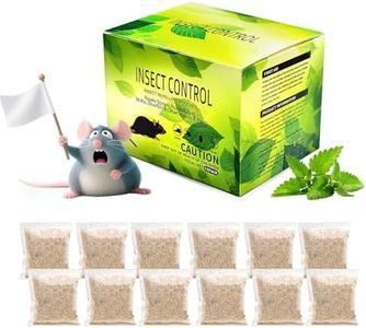 Rodent Repellent Pouches – Plant-Based Rodent Deterrent with Peppermint Oil, Safe for Pets & Family, Long-Lasting Protection for Kitchen, Basement, Garage & Storage (12 Pack)