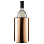 Enoluxe Wine Chiller Bucket - Insulated Wine Cooler/Champagne Bucket - Fits All 750 ml Bottles, Keeps Wine Cold (Copper Finish)