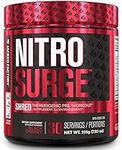 NITROSURGE Shred Thermogenic Pre Workout Supplement - Energy Booster, Instant Strength Gains, Sharp Focus, Powerful Pumps - Nitric Oxide Booster & PreWorkout Powder - 30Sv, Black Cherry