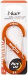 Nite Ize S-Biner Aluminum Dual Carabiner, No 4 Size, Orange