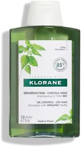 Klorane - Oil Control Shampoo with ORGANIC Nettle - Oily Hair, 1 x 200ml bottle