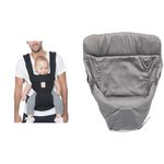 Ergobaby Carrier, 360 All Carry Positions Baby Carrier + Easy Snug Infant Insert Bundle