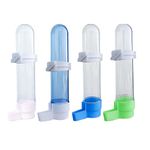 Bohue 4Pcs Bird Waterer Feeding Cup Bird Water Bottles Automatic Feeding Water Bottles Hanging in Birds Cage for Cockatiel Parrots