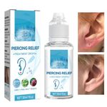 Piercing Aftercare Spray, Saline Cleaning Solution Nose Belly Ear Piercing Cleaner, Wound Wash Keloid Treatments Piercing Bump Removal, Ideal Cleaner for Piercings