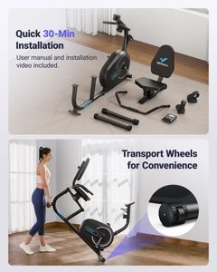 MERACH Recumbent Exercise Bike S08 – Indoor Stationary Fitness Bike