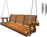 Fortune Candy Wooden Porch Swing 3-