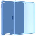 Okuli Transparent Protective Slim Silicone Cover Case For Apple iPad 2, iPad 3, iPad 4 in Blue