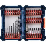 BOSCH 40 Piece Impact Tough Drill Driver Custom Case System Set DDMS40, 40-Piece Set