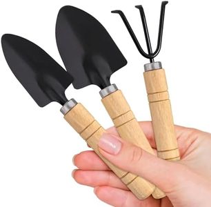 Mini Garden Tools - 3Pcs Indoor Plant Tools Set Indoor Gardening Tools Small Garden Shovel Mni Rake Small Gardening Tools Set Hand Rake Gardening Spade Gardening Supplies Indoor Garden Trowels