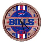 FOCO Buffalo Bills NFL Barrel Wall Clock, Team Color