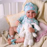 BABESIDE Realistic Baby Dolls Leen 20 Inch Reborn Babies Dolls Girls Lifelike Baby Dolls Reborn Real Life Doll Baby Dolls that Look Like Real Babies with Smile Awake