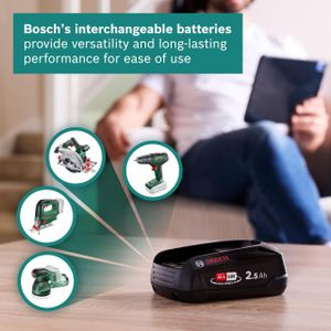 Bosch Unlimited 6 Cordless Stick Vacuum – Lightweight, 2 Batteries, White