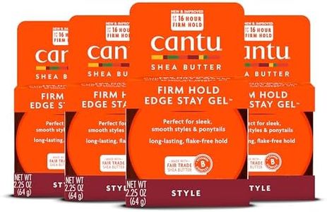 Cantu Extra Hold Edge Stay Gel for Natural Hair with Shea Butter, 2.25 oz (Pack of 4) (Packaging May Vary)