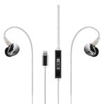 Questyle NHB12 HIFI Headphones HiFi In-ear Earphone for iPhone - Apple MFi Certified, True Lossless 192kHz Hi-Res Music, Lightning Connector, HiFi Stereo Earphones Wired with Built-in HiFi Amplifier