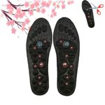 Acupressure Insoles, Shoe Insoles, Acupressure Magnetic Acupressure Insoles for Foot Pain Relief, Magnetic Massage Insole for Men Women (S(35-40),1pairs)