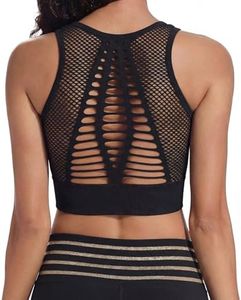 SEASUM Women's Longline Sport Bra Seamless Yoga Crop Top Medium-Low Support Workout Bra S