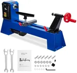 Wood Lathe, 14" x 20" Benchtop Wood Lathe Machine 0.5 HP Infinitely Variable Speed 1040-2980 RPM, Wood Turning Lathe Machine with Wrench & 2 Chisels for Woodworking, Woodturning