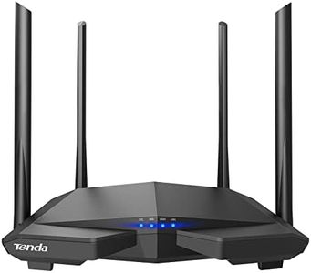 Tenda AC1200 Smart WiFi Router, High Speed Dual Band Wireless Internet Router with Smart APP, 4 x 100 Mbps Fast Ethernet Ports, Supports Guest WiFi, Access Point Mode, IPv6 and Parental Controls(AC6)