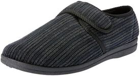 Grosby Men's Thurston Slipper, Blac