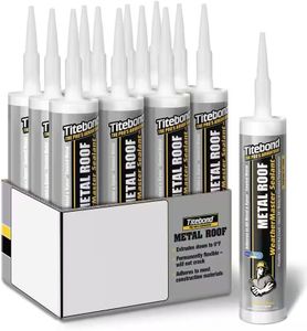 Titebond WeatherMaster Metal Roof Sealant 61001 White 10.1-Oz (Case of 12 Cartridges)