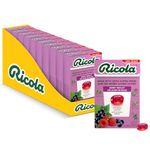 Ricola Berry Medley Cough Suppressant Throat Drops, 18 Count Box (Pack of 10)