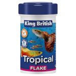 King British – Tropical Fish Flake 12g – Multi-Vitamin Complete Food – Clear Water Formula Natural Ingredients – For Tropical & Other Aquarium Fish