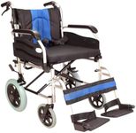 Lightweight Aluminium Folding Transit Wheelchair with 20-inch Extra Wide seat ECTR02-20