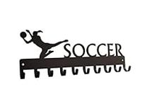 The Metal Peddler Soccer Goalie (Female) Medal Hanger Rack & Ribbon Display