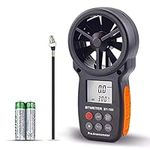 BTMETER BT-100 Anemometer Handheld, Anemomters, Wind Speed Meter for Measuring Wind Speed, Temperature and Wind Chill with Backlight and Max/Min for HVAC Shooting Drone