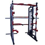 GAMMA FITNESS� Functional Trainer with Smith Machine & Power Squat Rack FTS-786 | Complete Home Gym Solution | with All ATTACHMENTS & Accessories